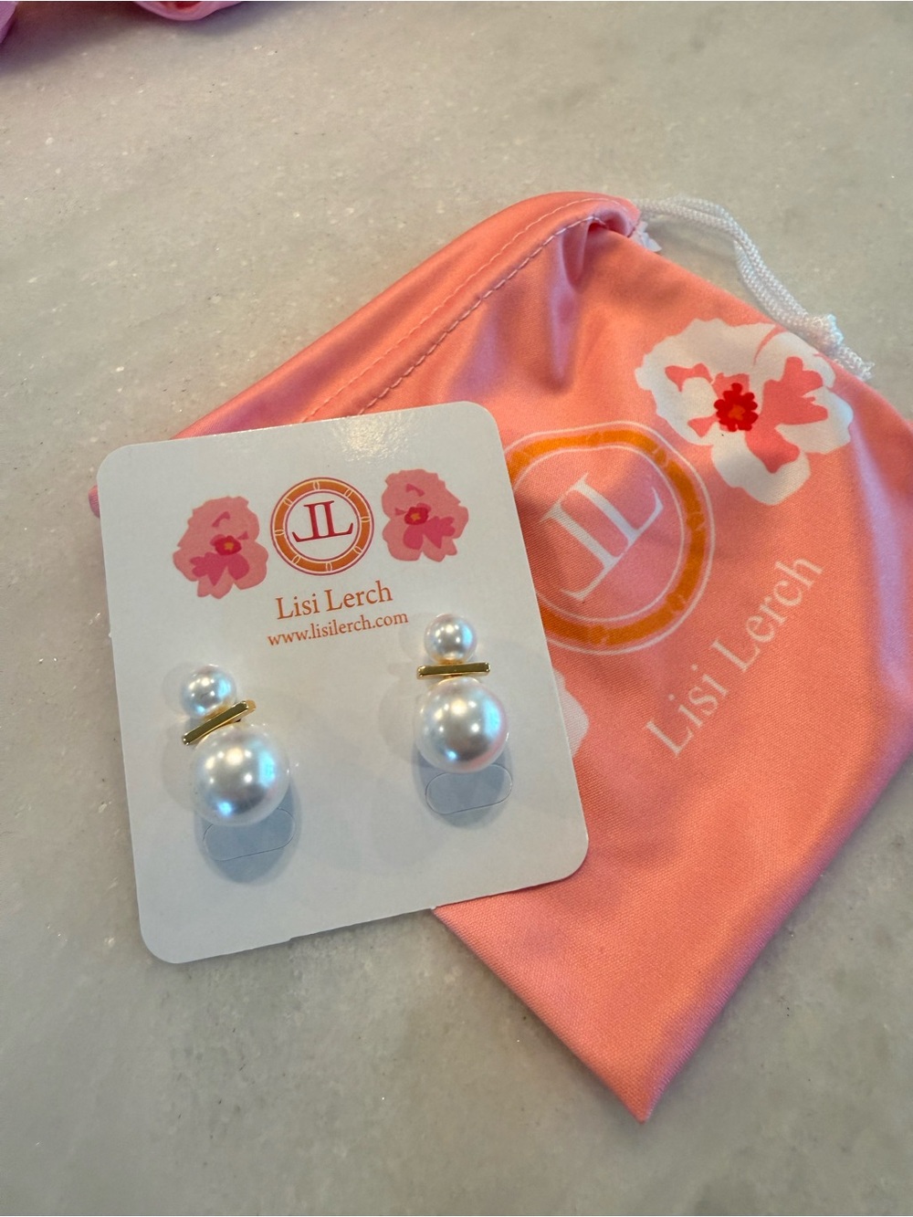 Lisi lerch Pearl Double-Sided Earrings